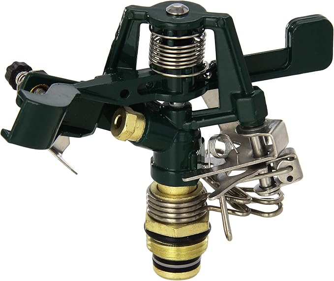 2 Pack - Orbit 1/2 Inch Zinc Impact Sprinkler Head, Lawn and Yard Watering