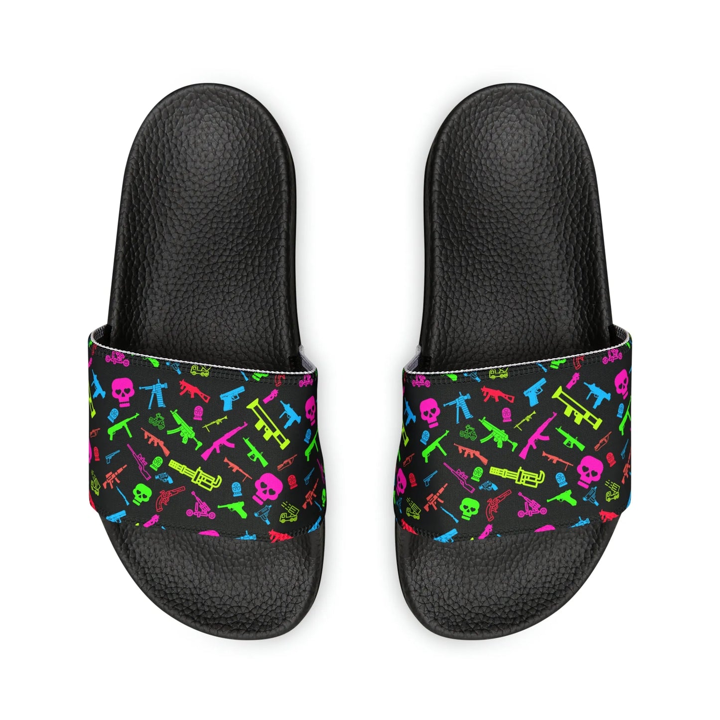 Retro Neon Firearms Sandals