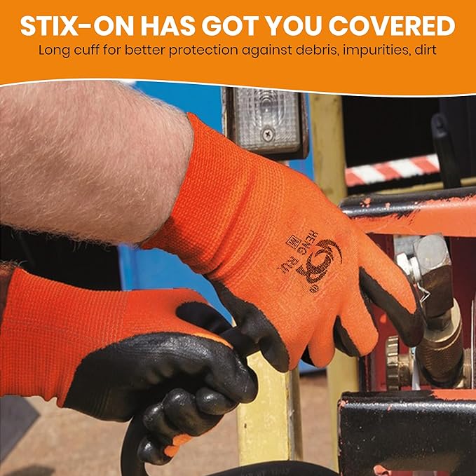 10 OR 20 Pairs Work Gloves–Heavy Duty Rubber Coated Safety Work Gloves–Multipurpose Gloves
