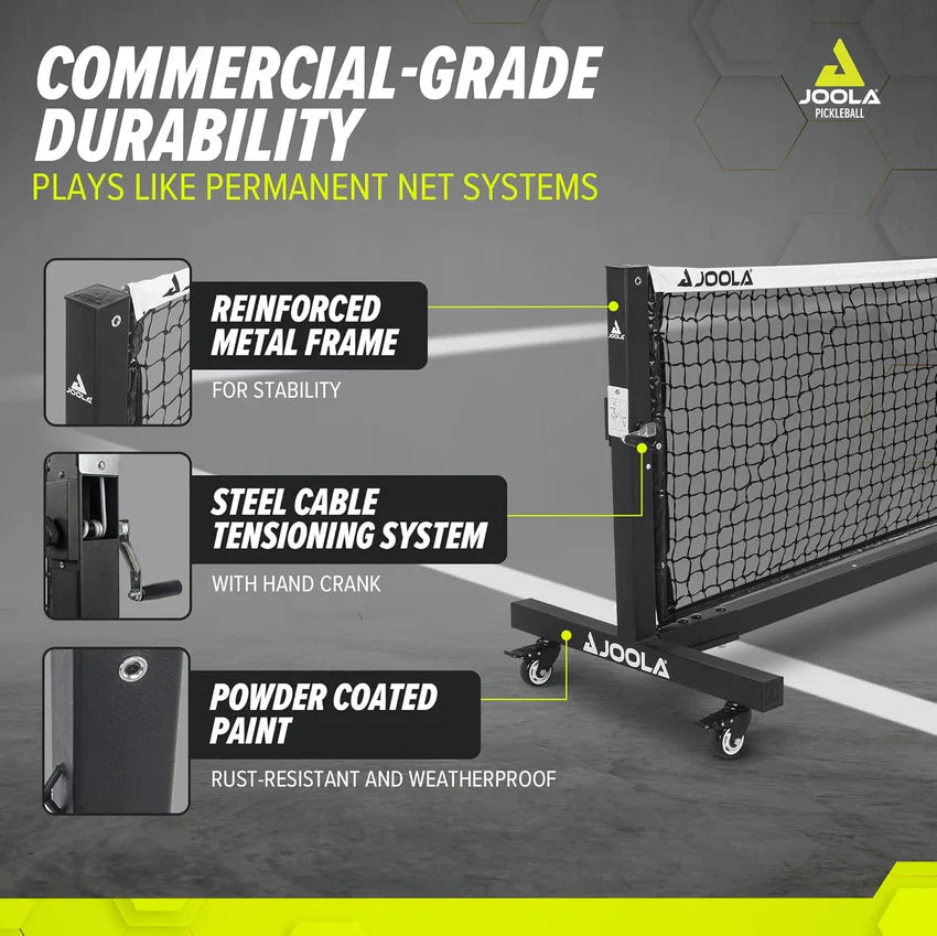 Joola Pro Heavy-Duty Portable Pickleball Net