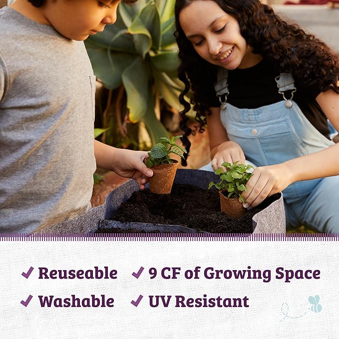 Back to the Roots Breathable Grow Bed, Provides More Oxygen to Roots, Assembles in Seconds 9 cu. ft