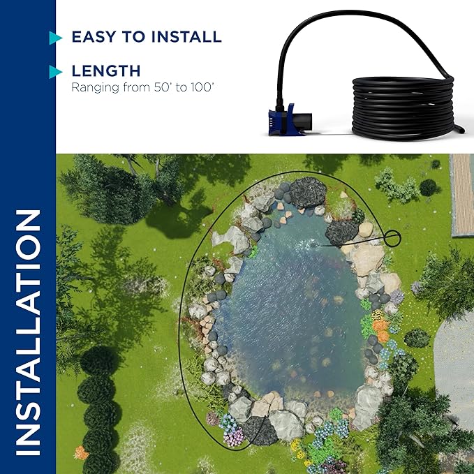 Alpine Corporation 100' PVC Tubing with .25" Inside Diameter for Ponds and Fountains