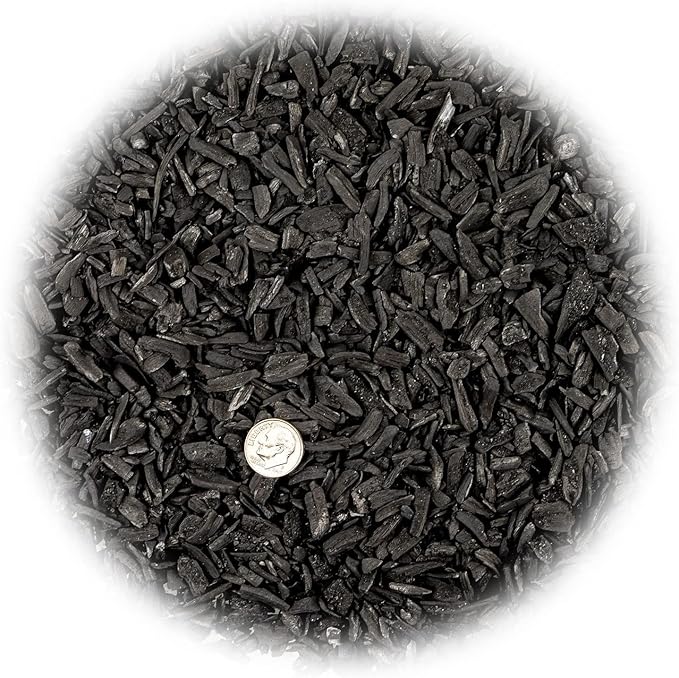 Horticultural Charcoal for Indoor Plants [4-Quart Bag] Black Diamond Soil Amendment for Orchids, Terrariums, and Gardening