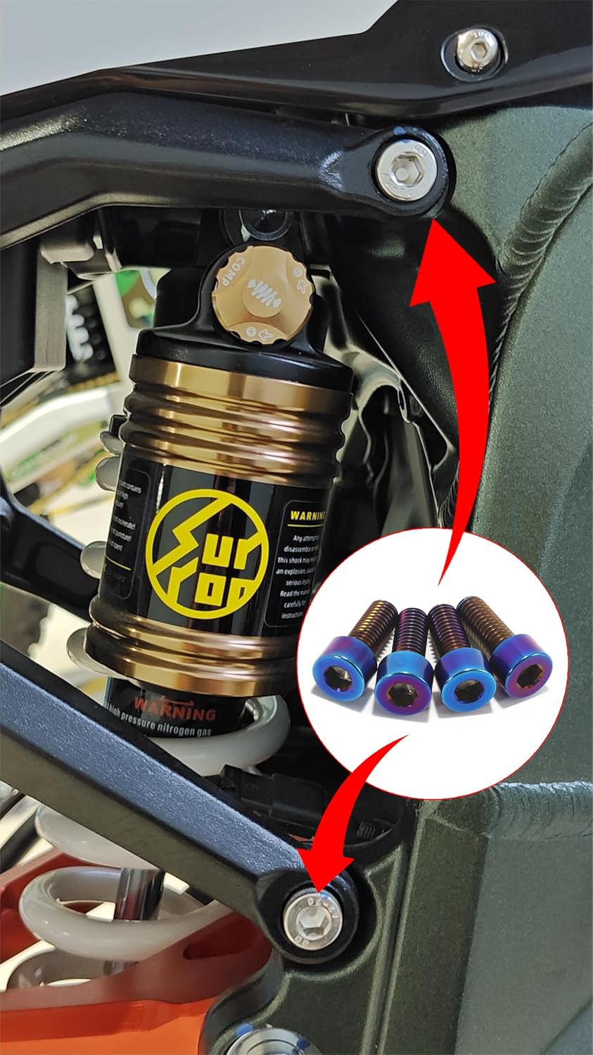 Surron-LBX Sub-Frame Titanium Bolts