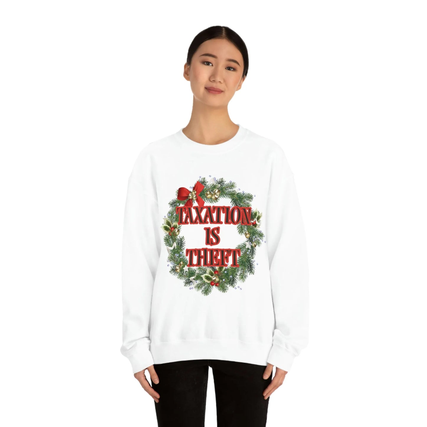 Taxation is Theft Unisex Crewneck Sweatshirt - 4LibertyShop.com