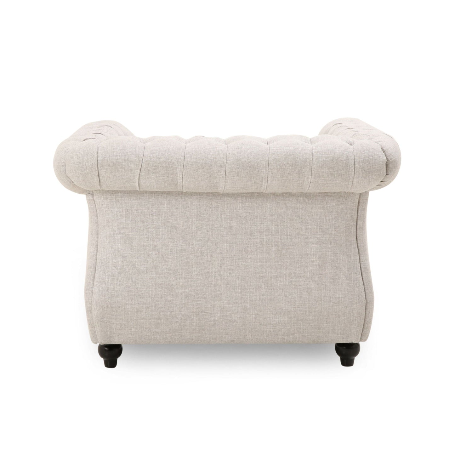 Nexuson Upholstered Chesterfield Chair With Deep Tufted And Nailhead Trim