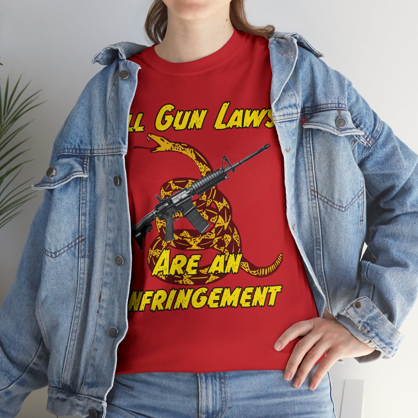 All Gun Laws Are Infringements AR15 Gadsden T-Shirt