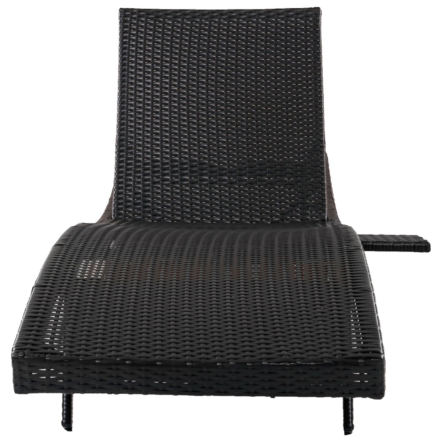K&K 80'' Patio Wicker Chaise Lounge Chairs Set of 2