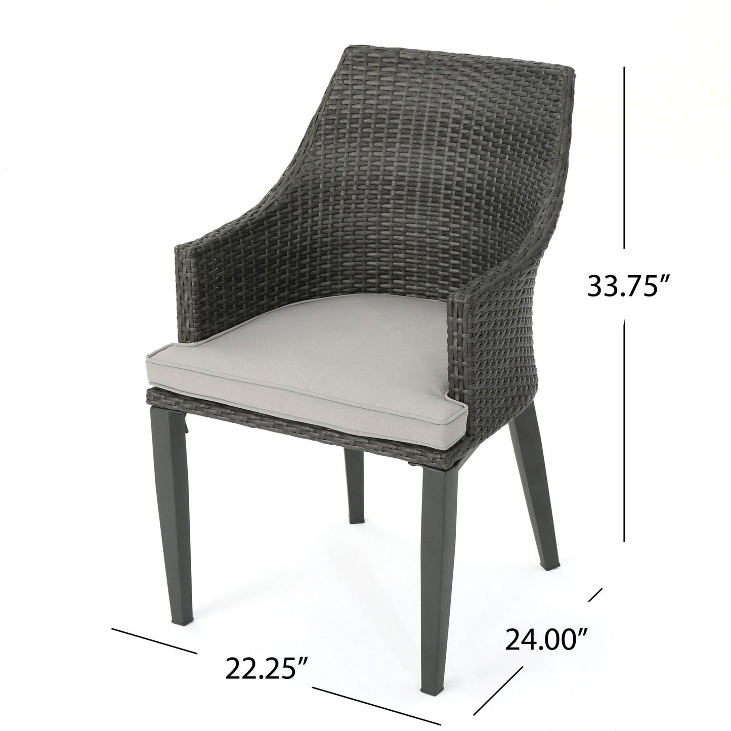 Hillhurst Outdoor Chair Set of 2 with Weather Resistant Cushions