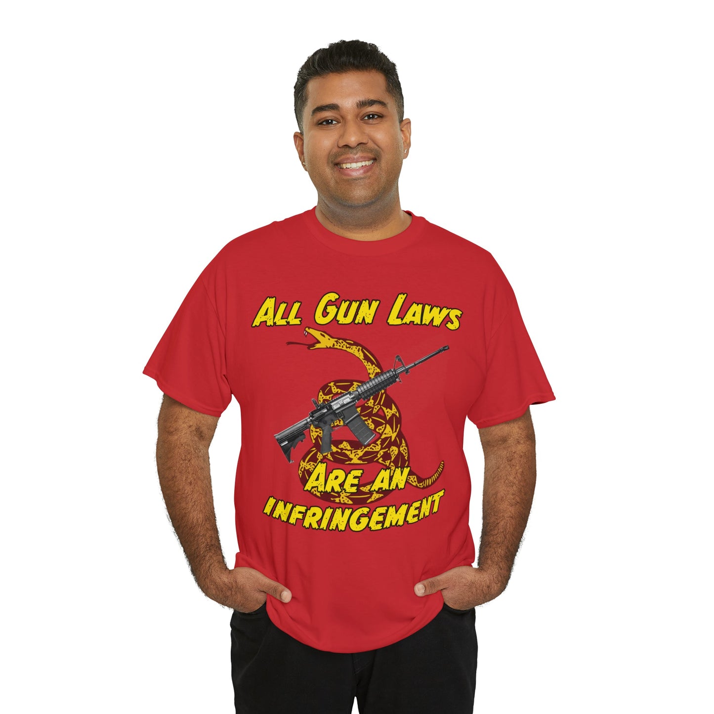 All Gun Laws Are Infringements AR15 Gadsden T-Shirt