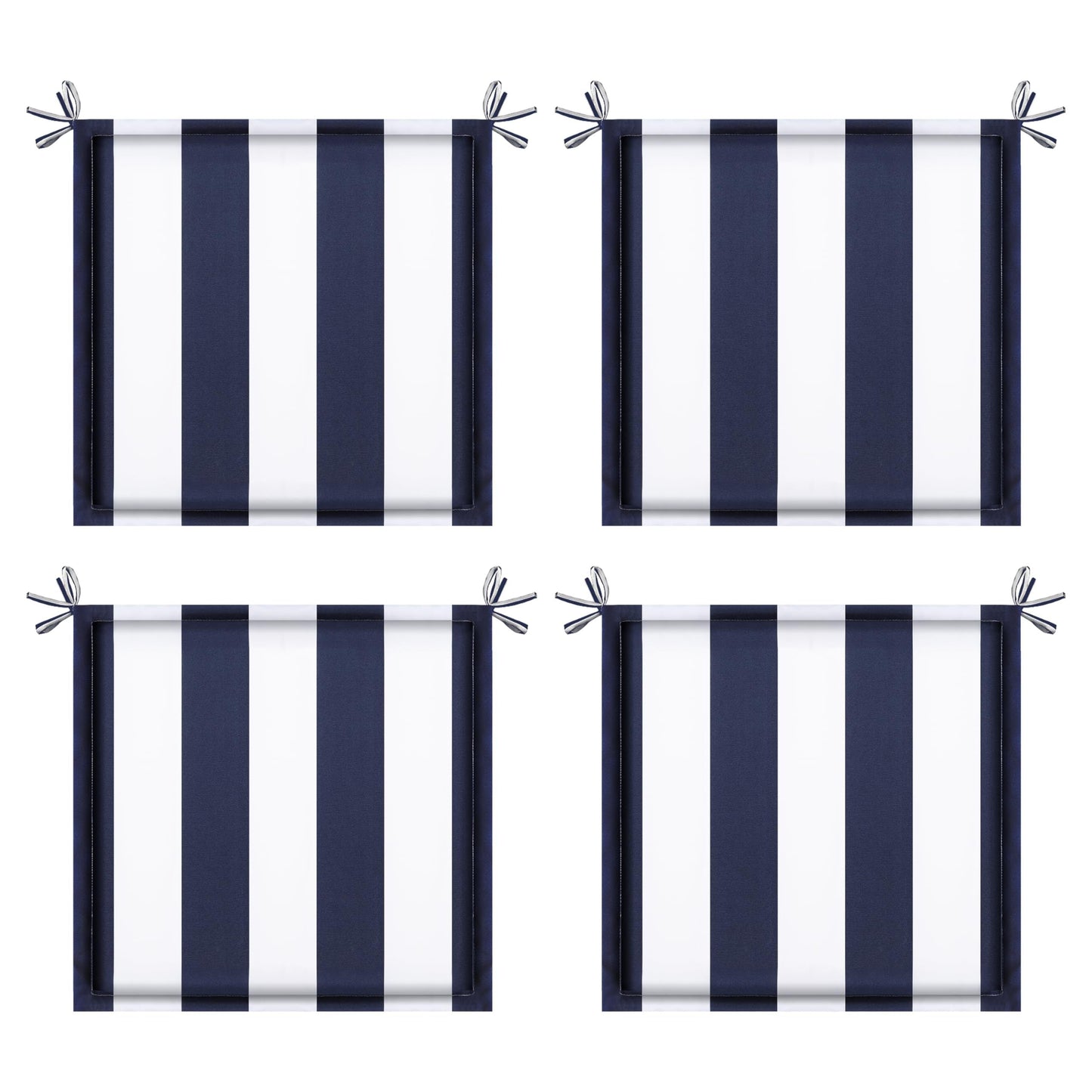 4PCS Outdoor Patio Seat Cushion Replacement with Ties