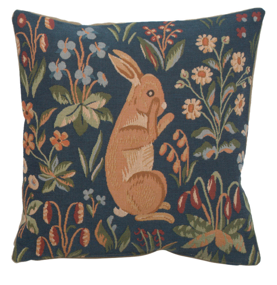 Medieval Rabbit Standing French Cushion