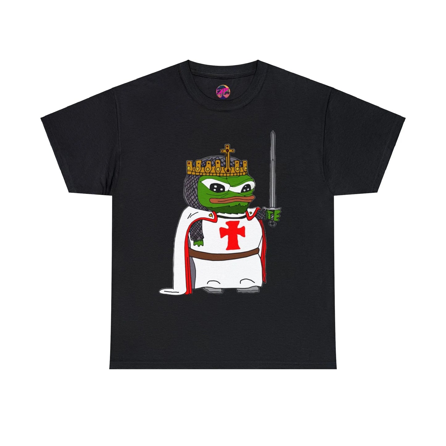 Pepe the Frog Crusader Knight T-Shirt - Deus Vult Meme - 4LibertyShop.com