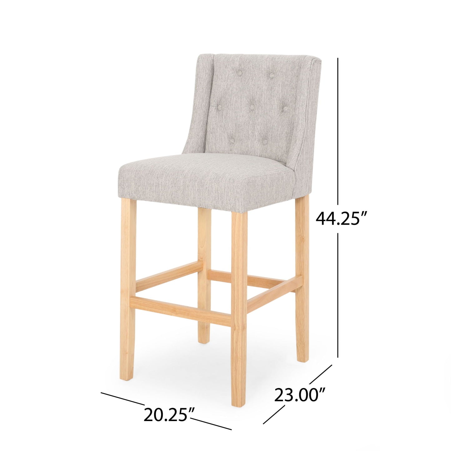 Vienna Contemporary Fabric Tufted & Wingback Counter Stools (Set of 2)