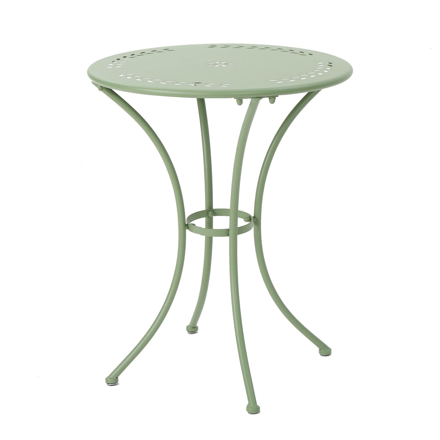 Ambrosia - 3 Piece Bistro Set With Leaf Motifs Top And Seat