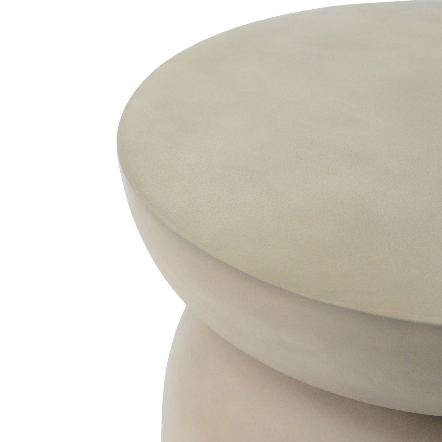 Outdoor Round Top MGO Drum Side Table