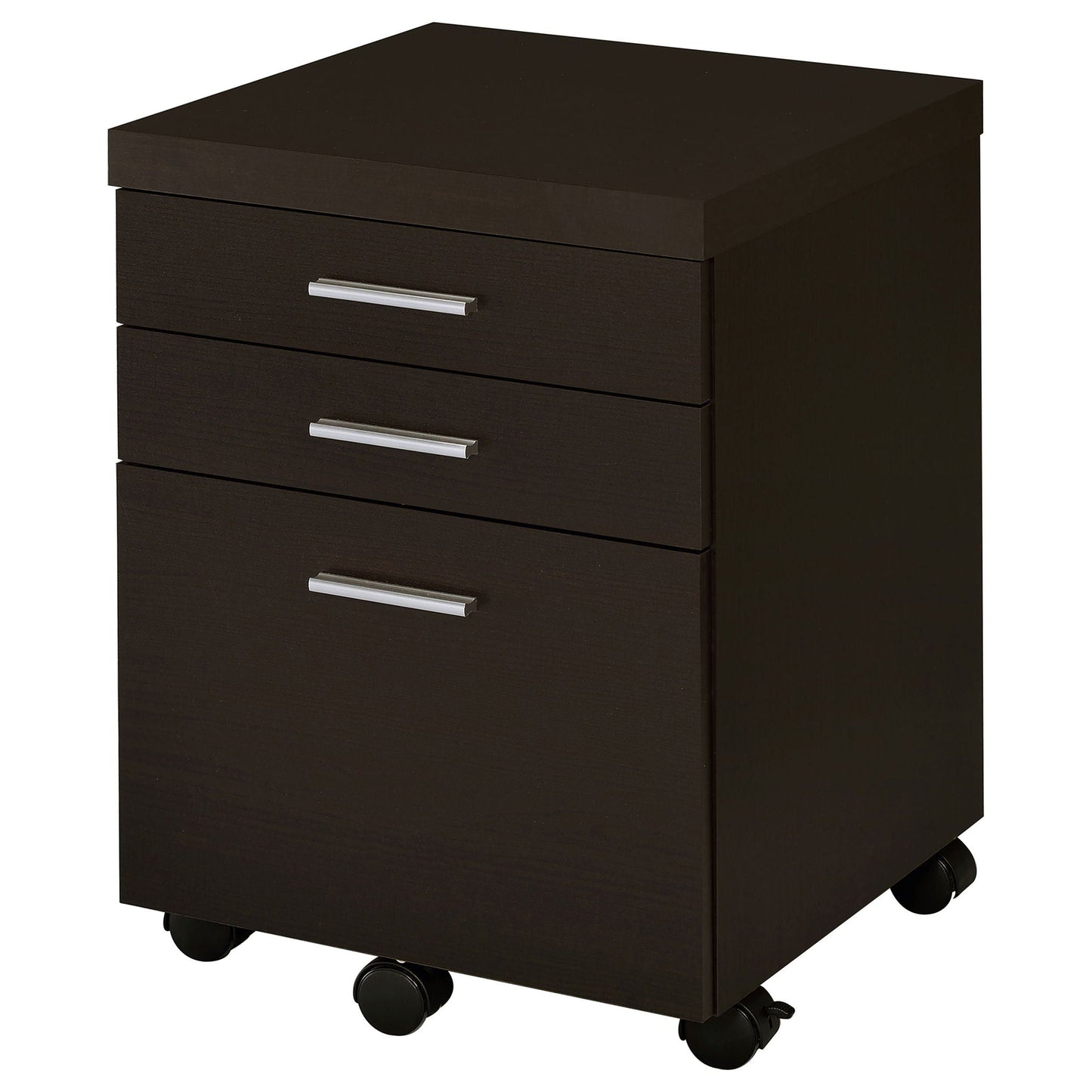 3 Drawer File Cabinet? Compact Office Storage For Home - Brown