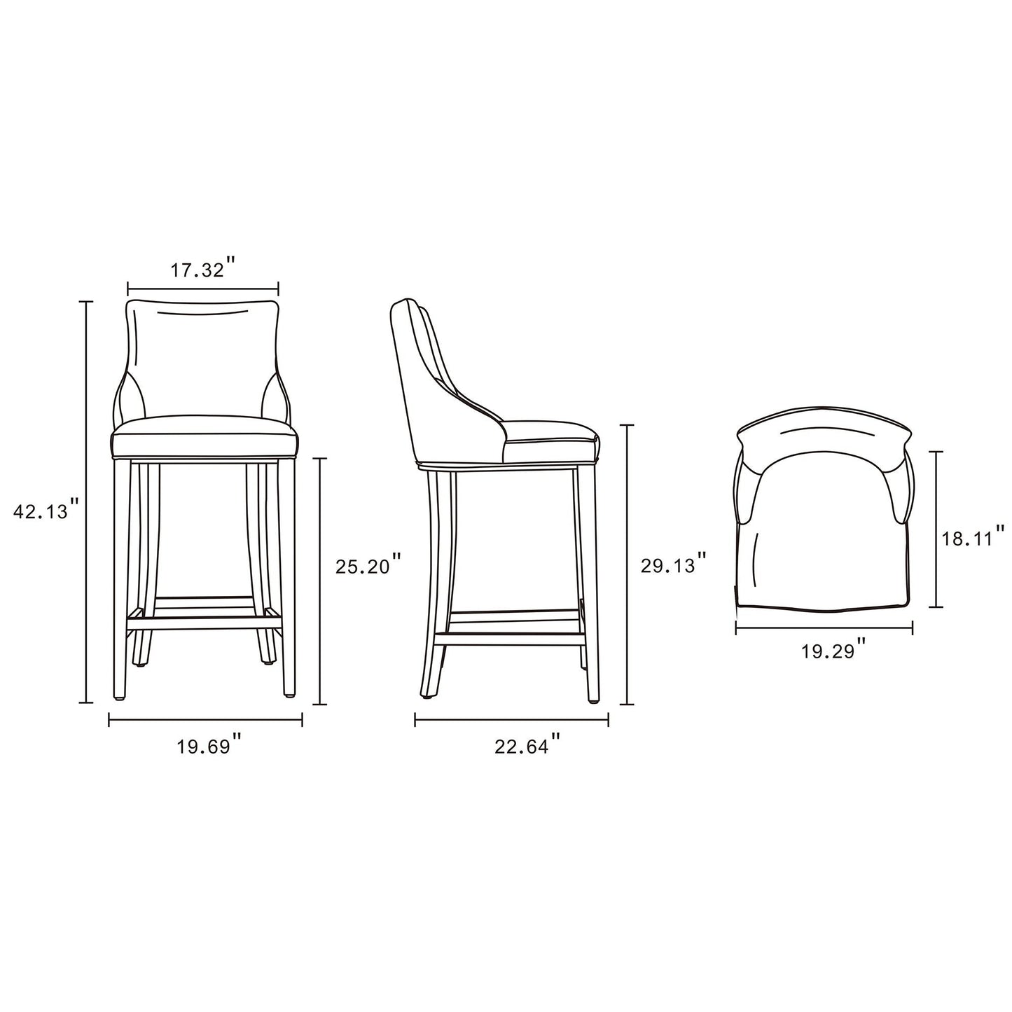 Shubert - Barstool - Ivory