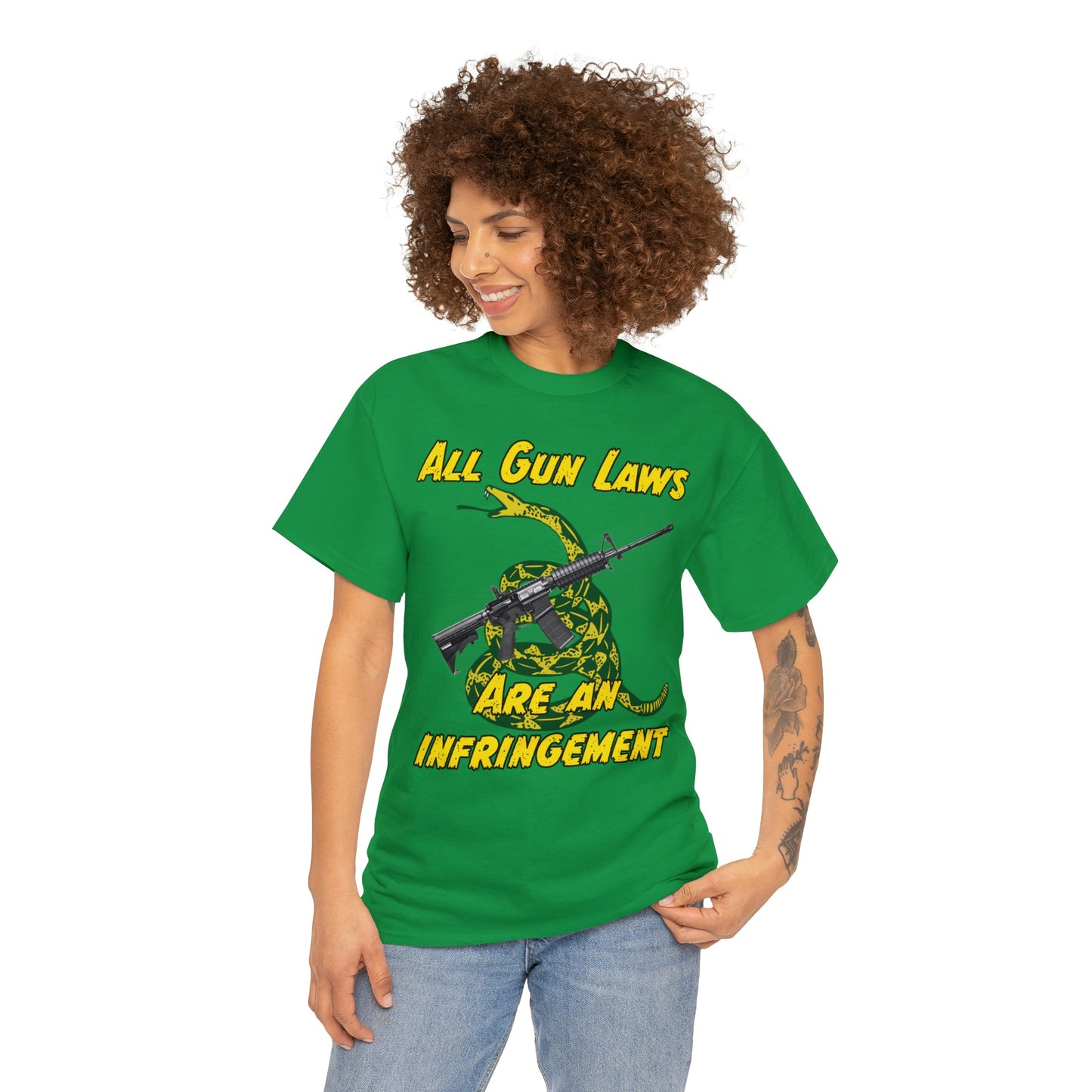 All Gun Laws Are Infringements AR15 Gadsden T-Shirt