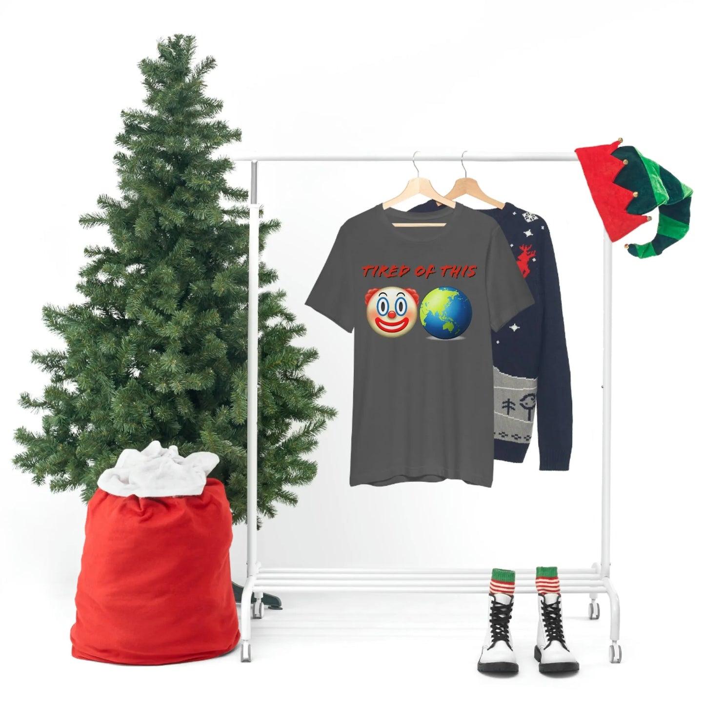 Tired Of This Clown World Emoji T-Shirt