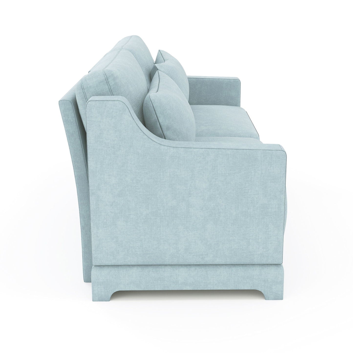Elegant Sofa With Ergonomic Design And Lumbar Pillows