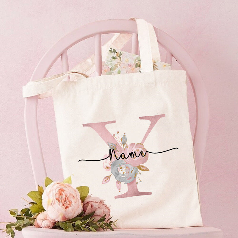 Monogrammed Canvas Bag Women's Tote