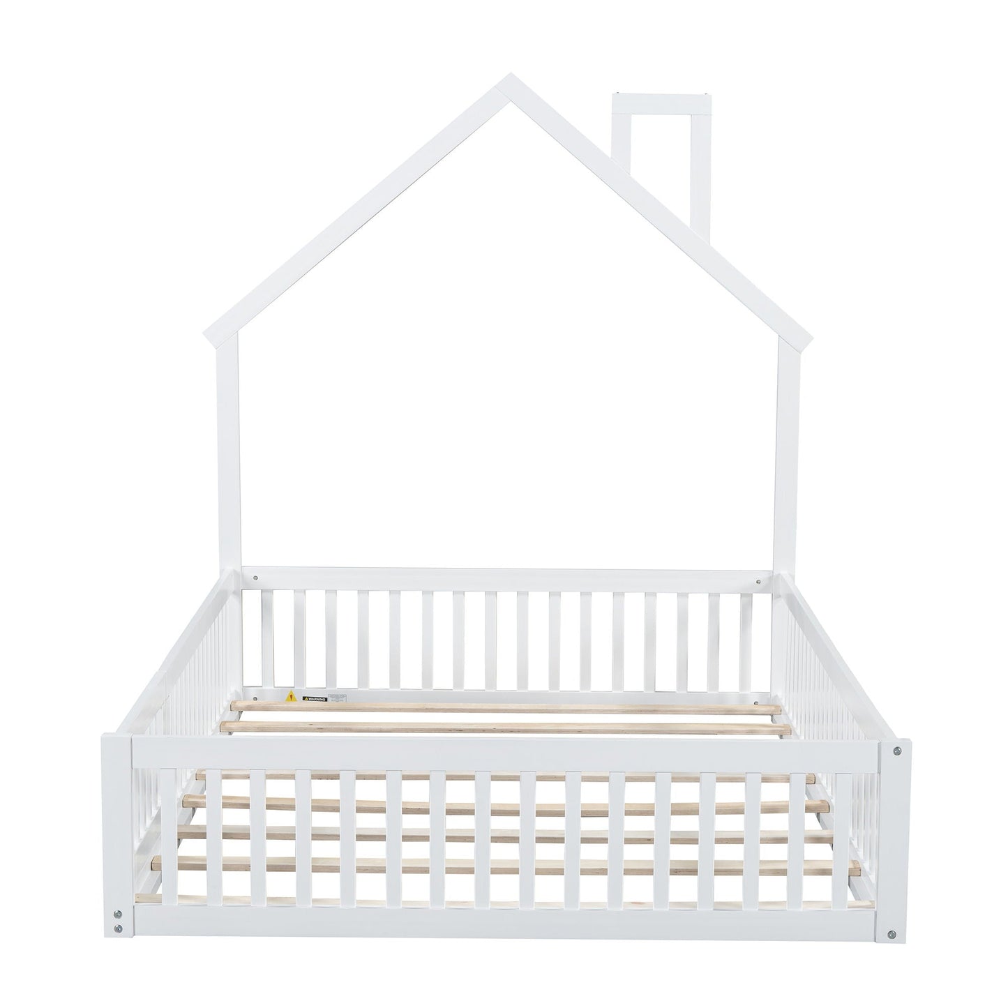 House Platform Bed With Guardrail