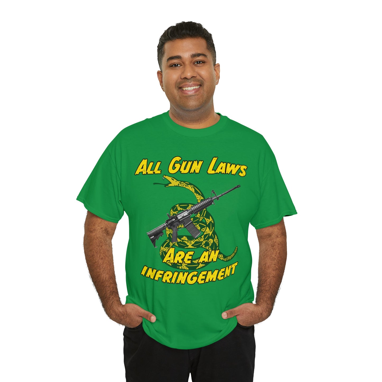 All Gun Laws Are Infringements AR15 Gadsden T-Shirt