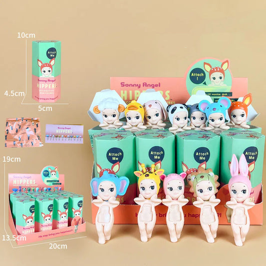 Party Angel Cheek Blind Box Car Ornament Mobile phone Decoration Handmade Anime Doll Finished End Box
