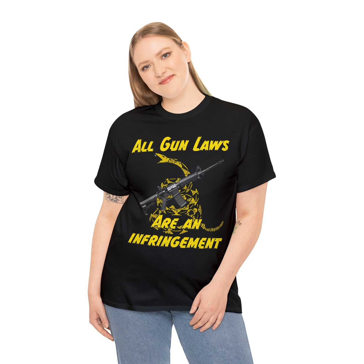 All Gun Laws Are Infringements AR15 Gadsden T-Shirt