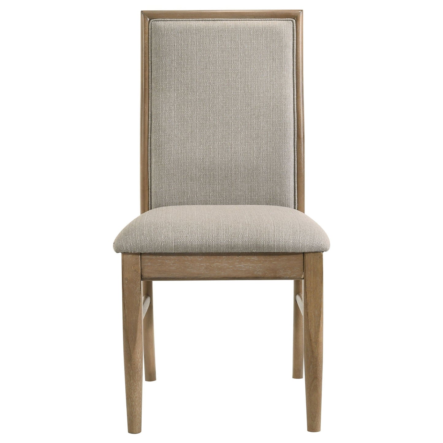 Dreydon - 7 Piece Dining Set With Upholstered Chairs - Light Brown