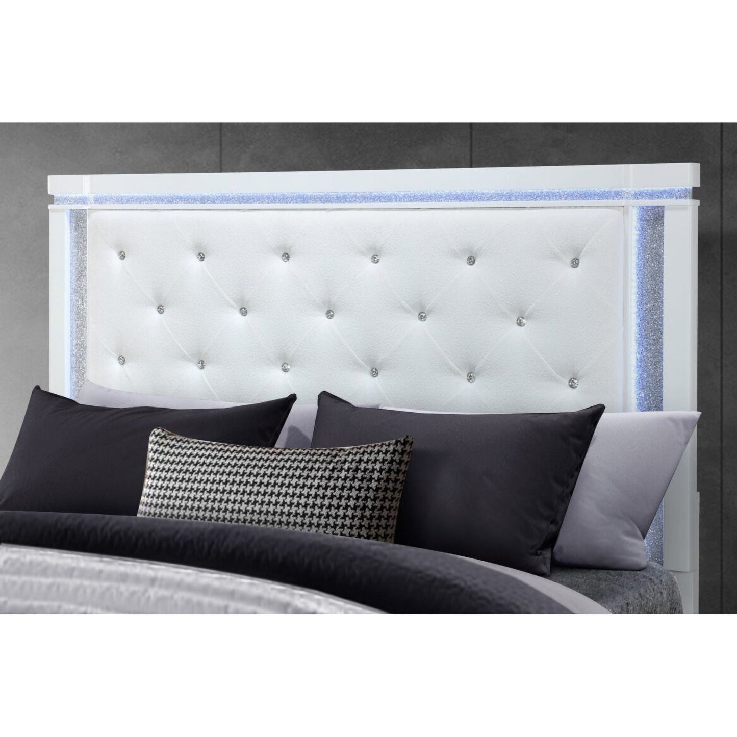 Adalid - Contemporary Bed With LED Lights