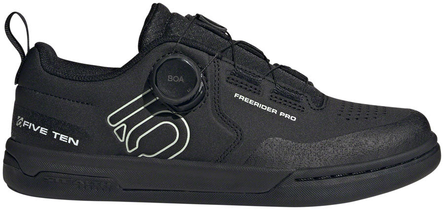 Five Ten Freerider Pro BOA Flat Shoes - Women's  Core BLK/Linen Green/FTWR White 11