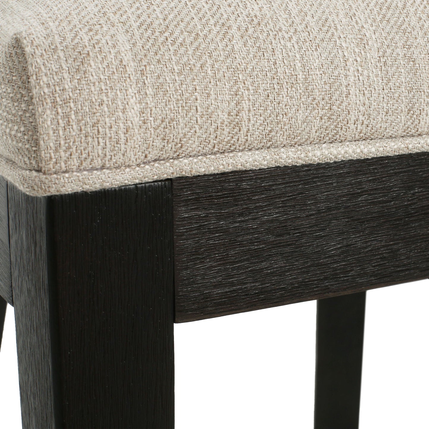 Farmhouse Style Fabric Upholstered Side Dining Chair Set