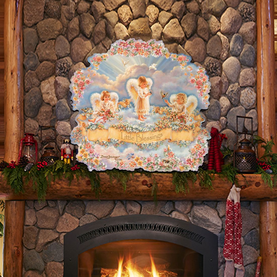 Little Blessings Nativity Door Decor by D. Gelsinger - Nativity Holiday Decor - 8461017H-0708