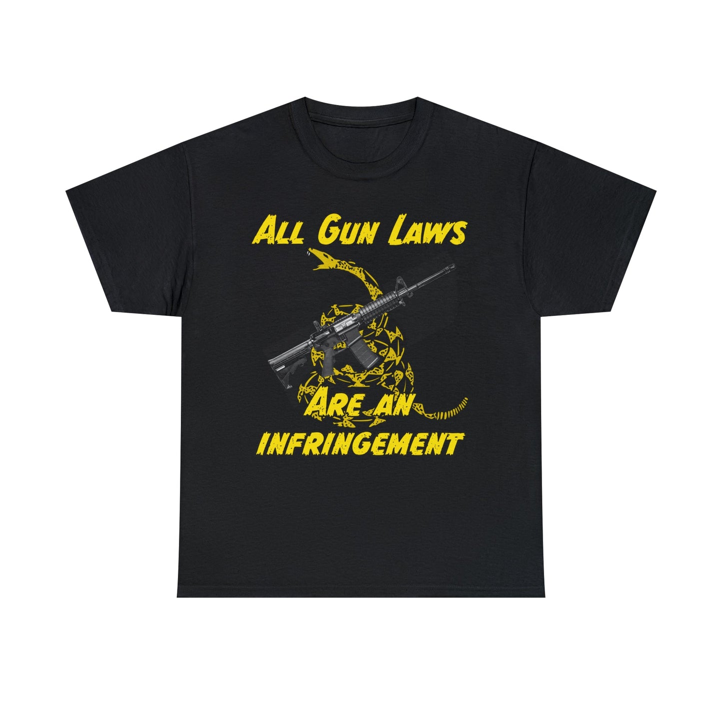 All Gun Laws Are Infringements AR15 Gadsden T-Shirt