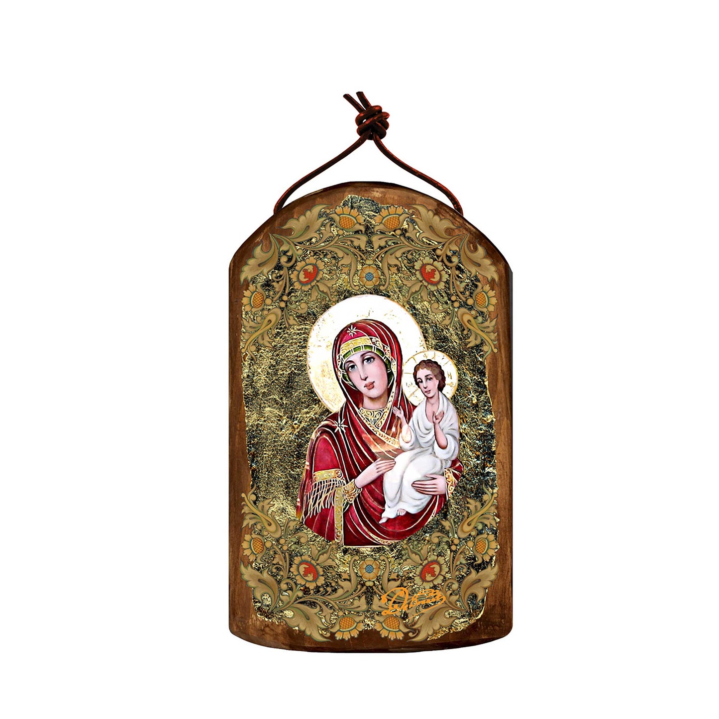 Virgin Mary Directress Religious Orthodox Sacred Icon Ornament - Inspirational Icon Decor - 87029
