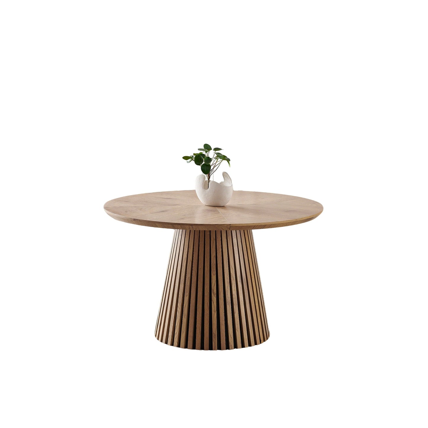 Round Dining Table For Dining Room - Natural Wood