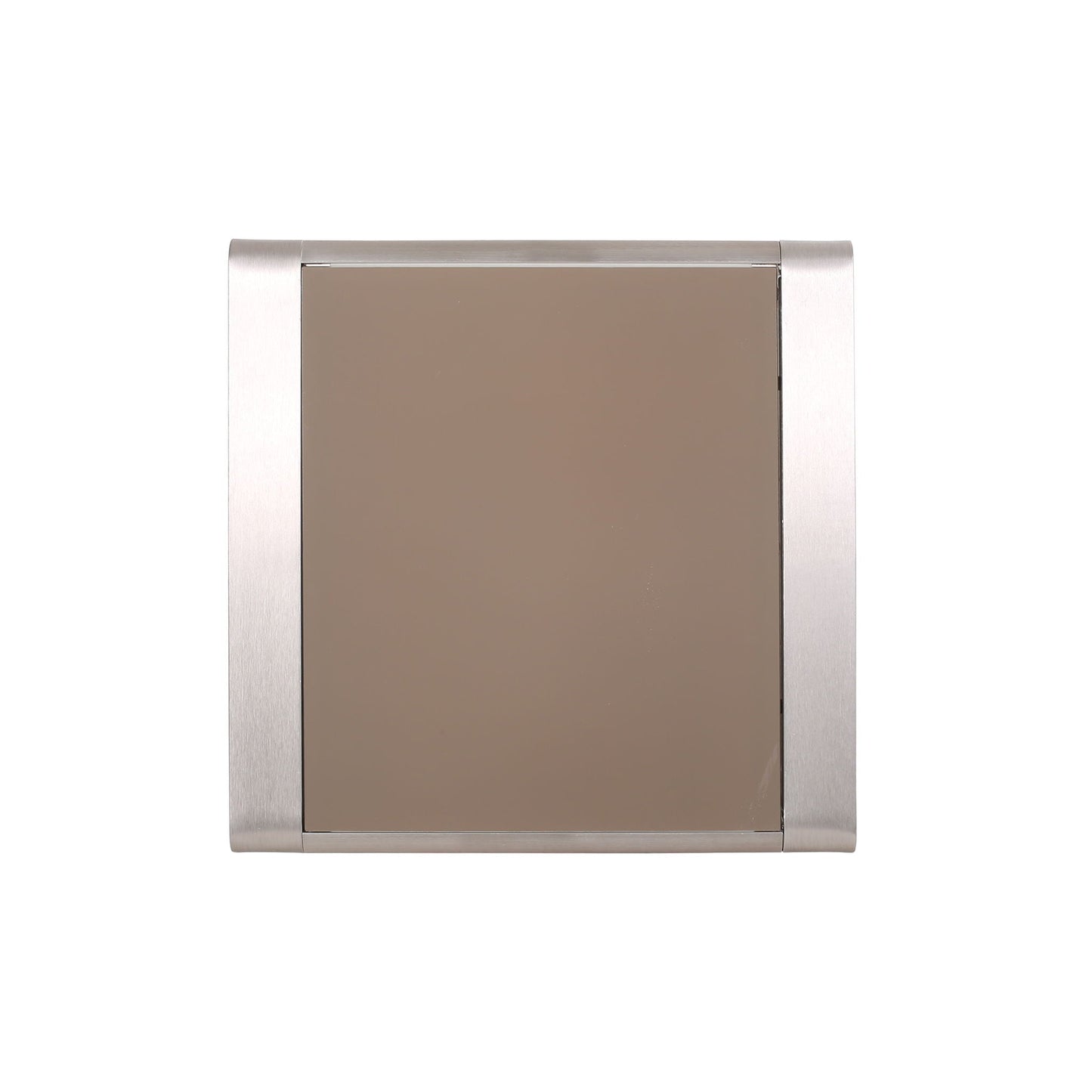 Cape Coral Contemporary Side Table With Frosted Glass Top