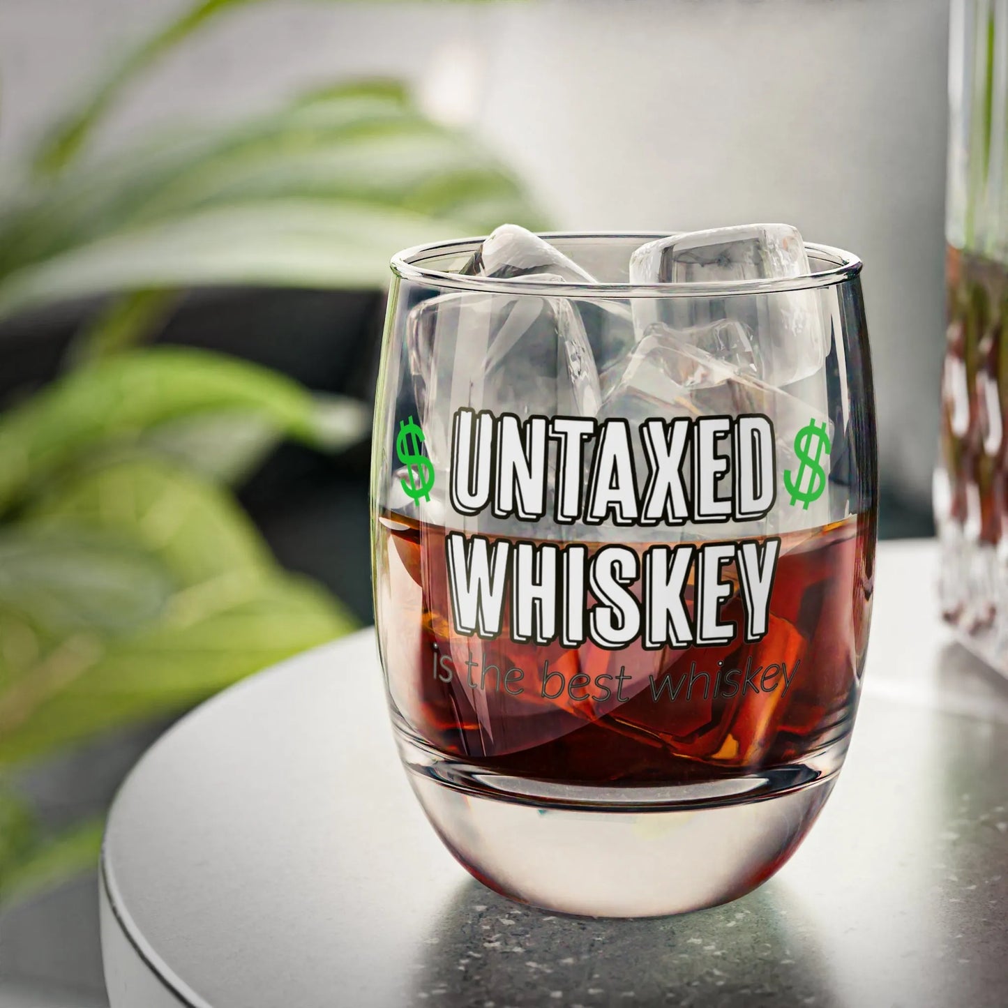 Untaxed Whiskey Glass - Patriotic Whiskey Rebellion Tumbler - 4LibertyShop.com