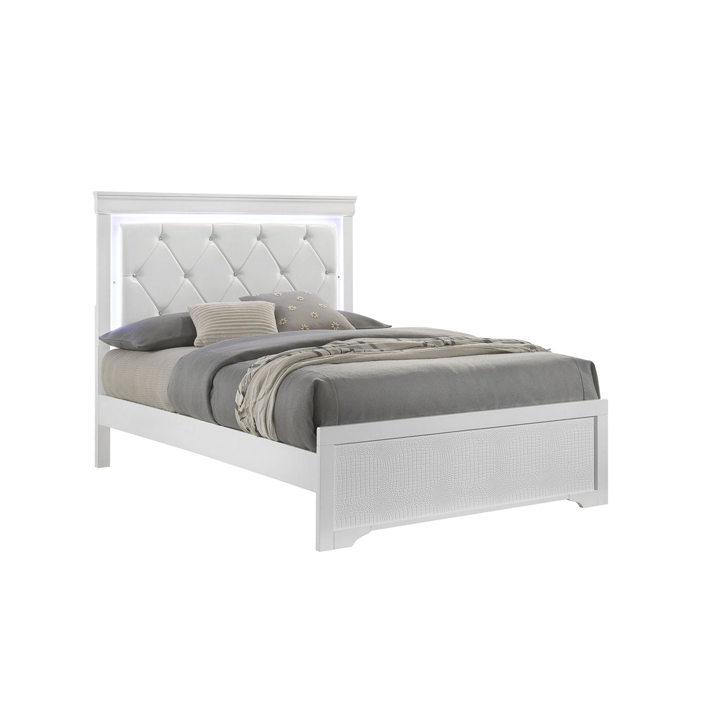 Blaze - Modern Bedroom Set With LED Headboard