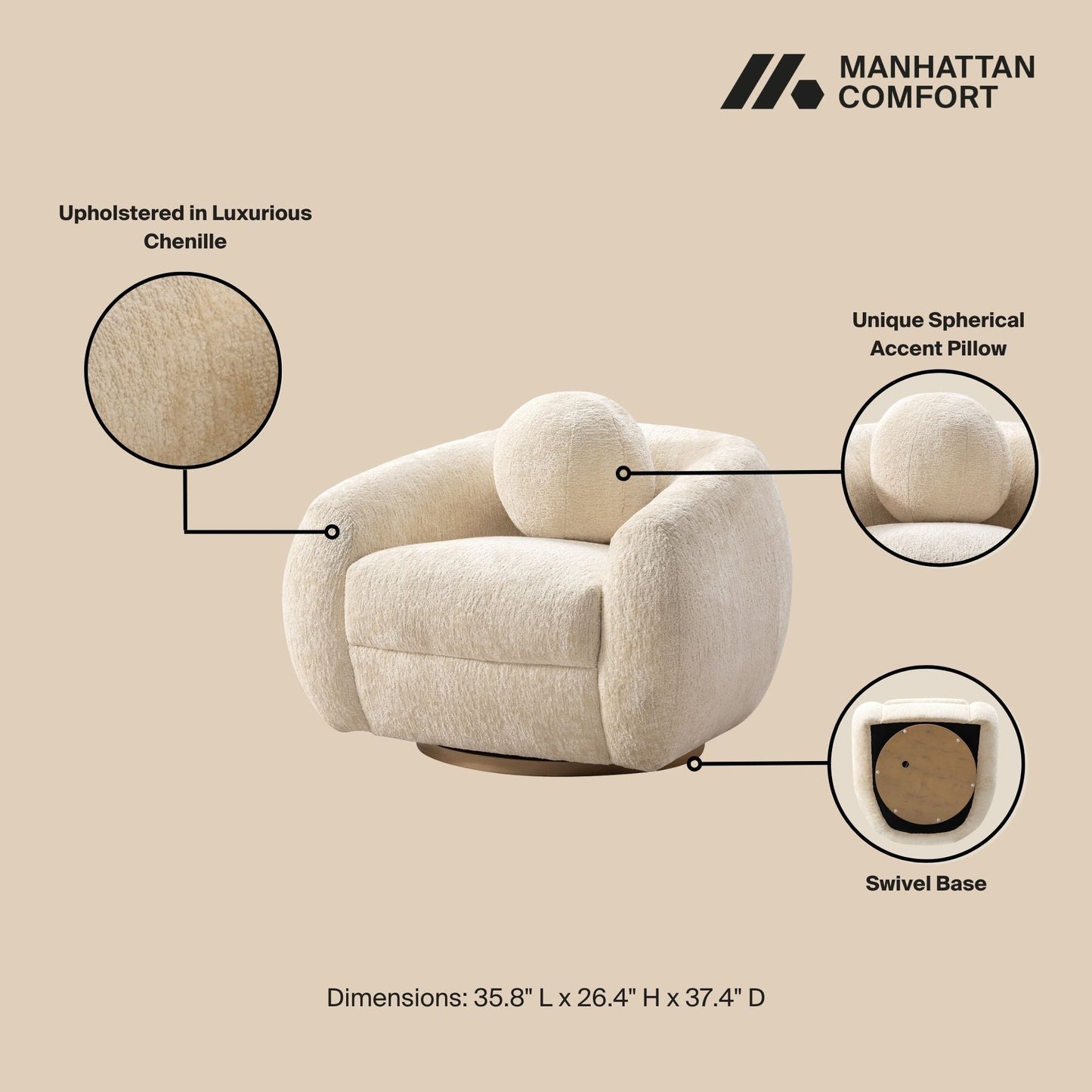 Tribeca - Swivel Lounge Chair