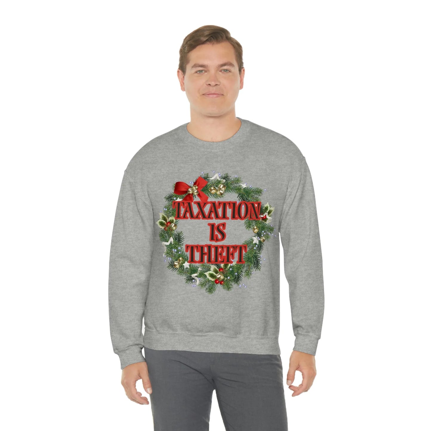 Taxation is Theft Unisex Crewneck Sweatshirt - 4LibertyShop.com