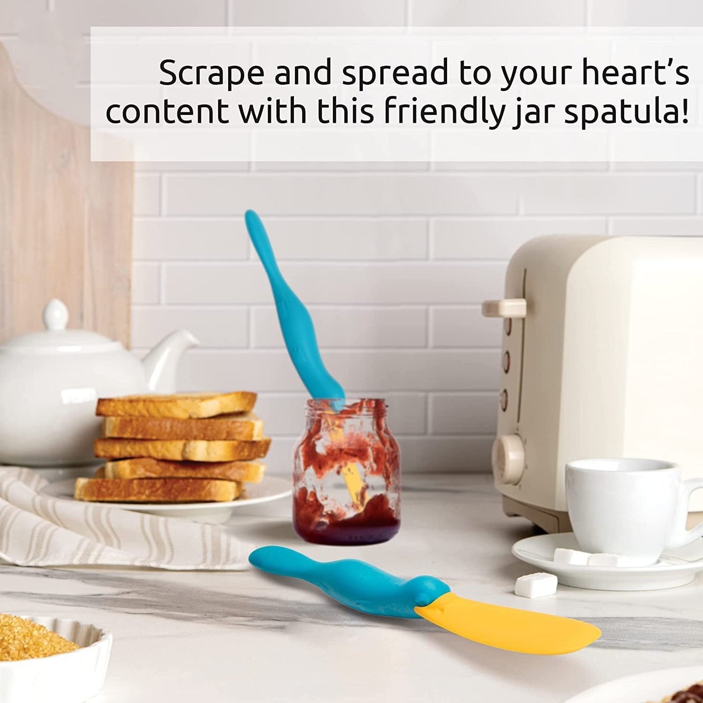 Silicone platypus toast spreading stick creative bread pie spreading knife seasoning brush cheese butter scraper