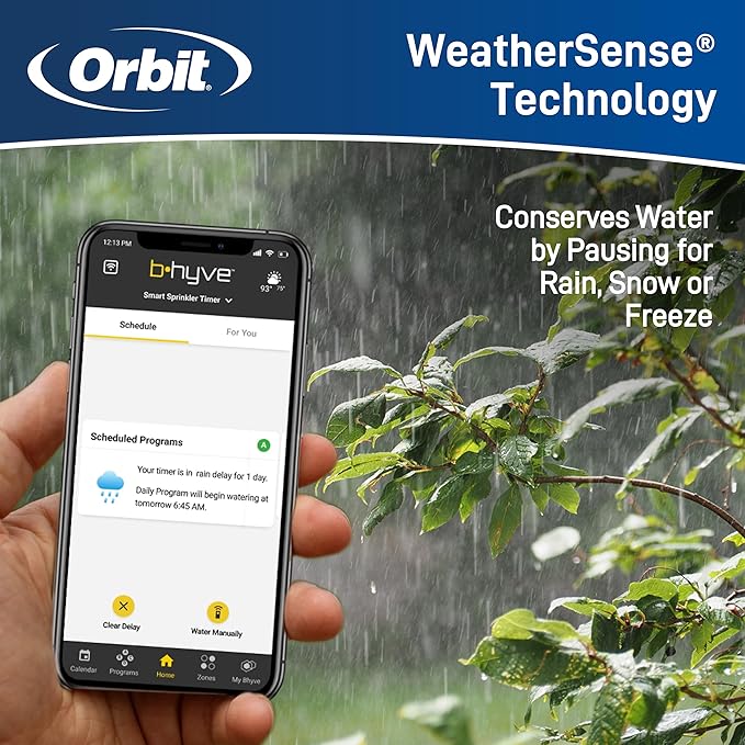 Orbit 57915 B-hyve 4-Zone Indoor Smart Sprinkler Controller