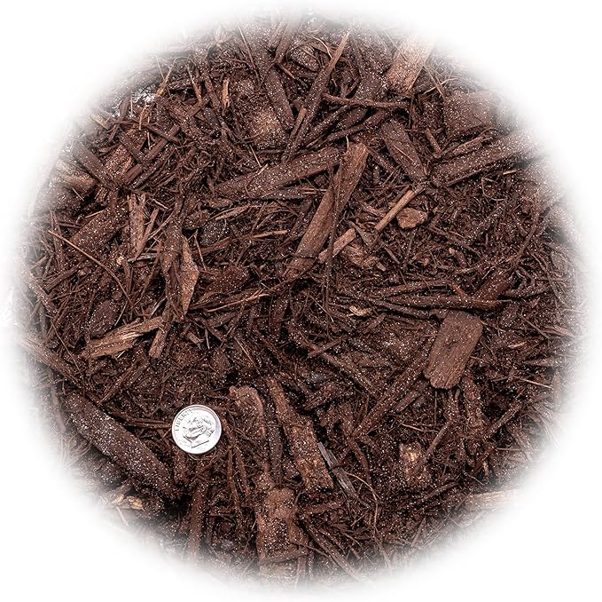 Brown Mulch - Create a Polished and Professional Outdoor Space - 3 QUARTS
