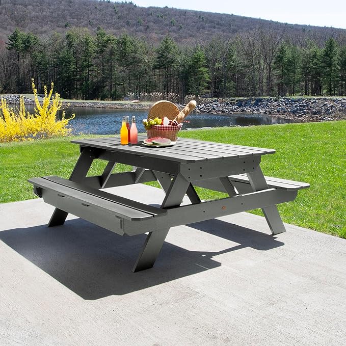highwood Hometown Picnic Table, 6 Foot, Eucalyptus