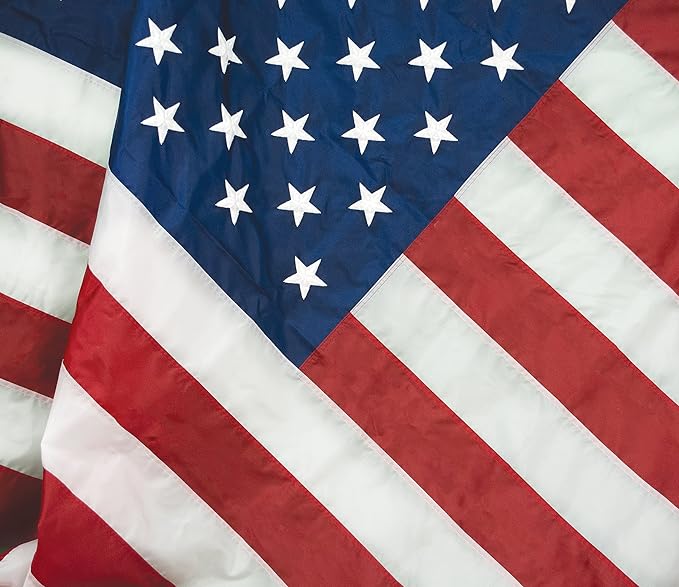 FlagSource FMAA Certified PolyExtra Polyester American Flag with Embroidered Stars and Sewn Stripes, Made in the USA, 15x25'