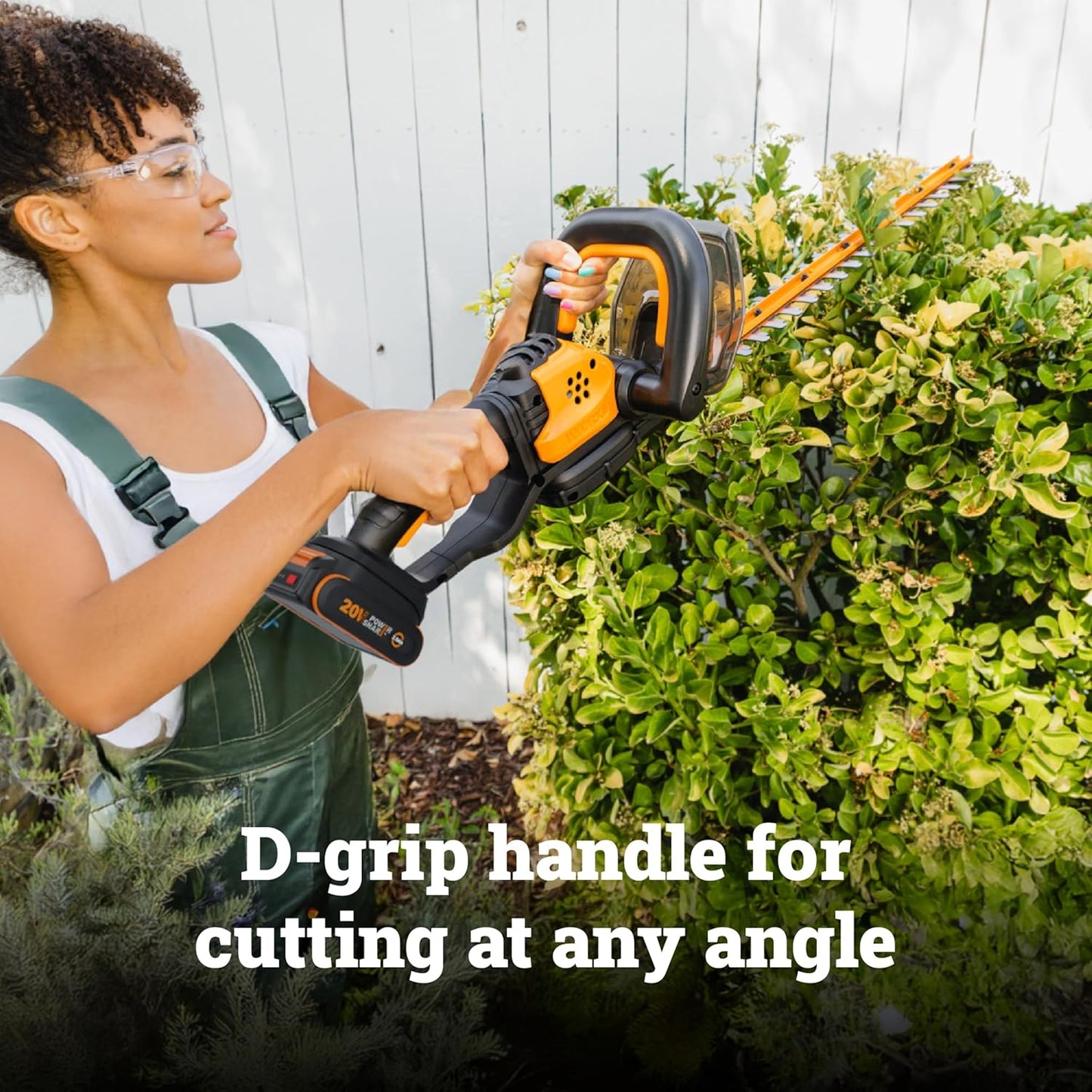WORX WG261.9 22" 20V Cordless Hedge Trimmer, Battery & Charger Not Included