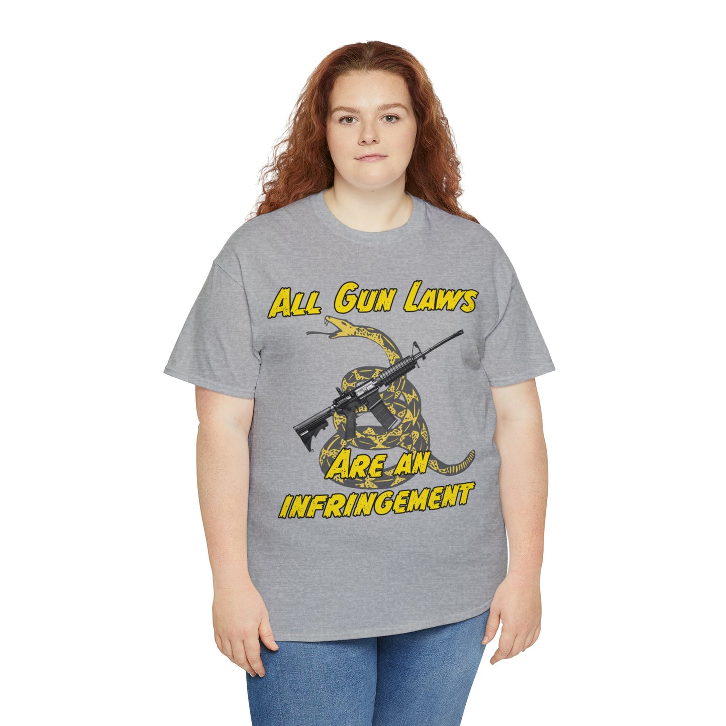 All Gun Laws Are Infringements AR15 Gadsden T-Shirt